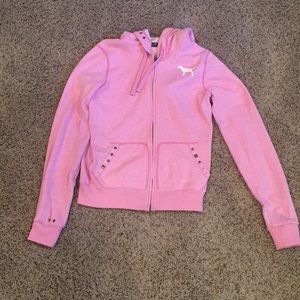 Victoria’s Secret PINK hooded zip up sweatshirt S
